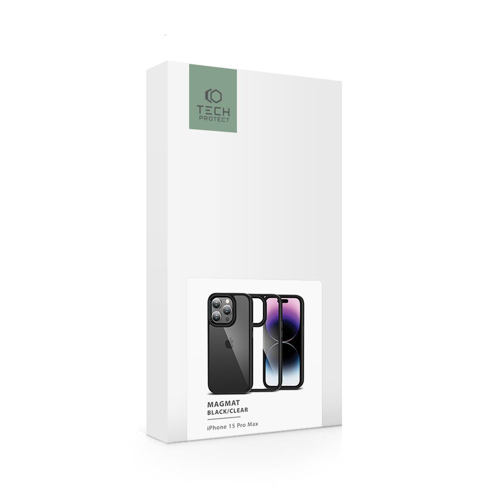 KRYT TECH-PROTECT MAGMAT IPHONE 15 PRO MAX BLACK/CLEAR