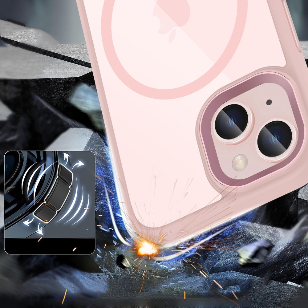  TECH-PROTECT MAGMAT MAGSAFE IPHONE 15 ROZA/PROZIRNA