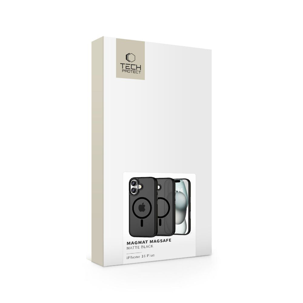 KRYT NA IPHONE 16 PLUS TECH-PROTECT MAGMAT MAGSAFE MATTE BLACK