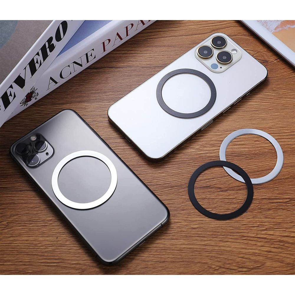 TECH-PROTECT MAGMAT MAGSAFE UNIVERSAL MAGNETIC RING BLACK &amp; SILVER