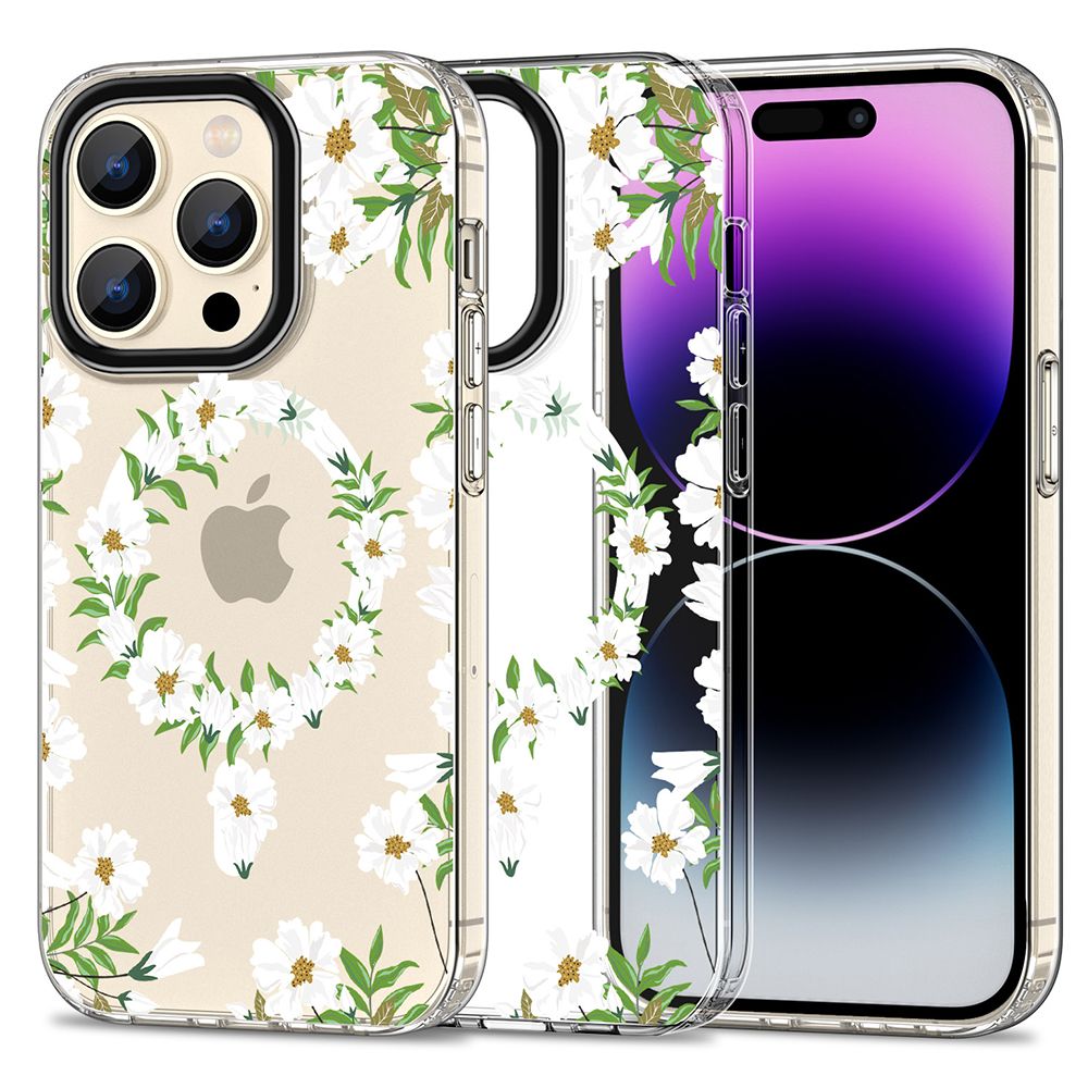 KRYT TECH-PROTECT MAGMOOD MAGSAFE IPHONE 15 PRO MAX WHITE DAISY