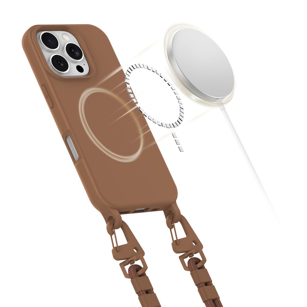KRYT TECH-PROTECT MAGNECKLACE MAGSAFE IPHONE 16 PRO CHOCOLATE BROWN