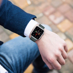 REMIENOK DOOP MILANESEBAND APPLE WATCH 6 / 7 / 8 / 9 / 10 / SE (40 / 41 / 42 MM) BLACK