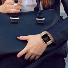 REMIENOK DOOP MILANESEBAND APPLE WATCH 6 / 7 / 8 / 9 / 10 / SE (40 / 41 / 42 MM) BLACK