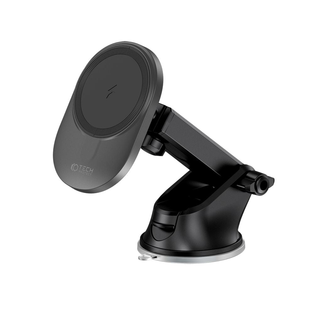 DRŽIAK TELEFÓNU DO AUTA S BEZDRÔTOVÝM NABÍJANÍM TECH-PROTECT MM15W-V1 MAGNETIC MAGSAFE DASHBOARD & VENT CAR MOUNT WIRELESS CHARGER 15W BLACK
