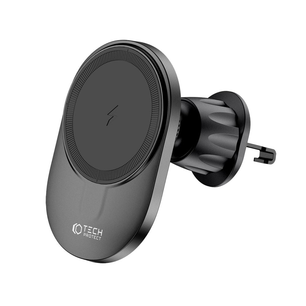 DRŽIAK TELEFÓNU DO AUTA S BEZDRÔTOVÝM NABÍJANÍM TECH-PROTECT MM15W-V1 MAGNETIC MAGSAFE DASHBOARD & VENT CAR MOUNT WIRELESS CHARGER 15W BLACK