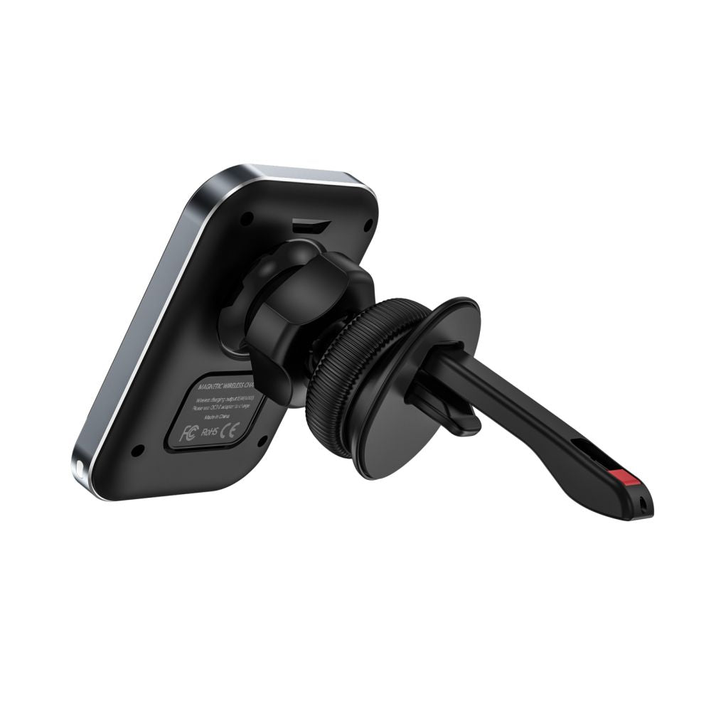 DRŽIAK TELEFÓNU DO AUTA S BEZDRÔTOVÝM NABÍJANÍM TECH-PROTECT MM15W-V2 MAGNETIC MAGSAFE VENT CAR MOUNT WIRELESS CHARGER 15W BLACK