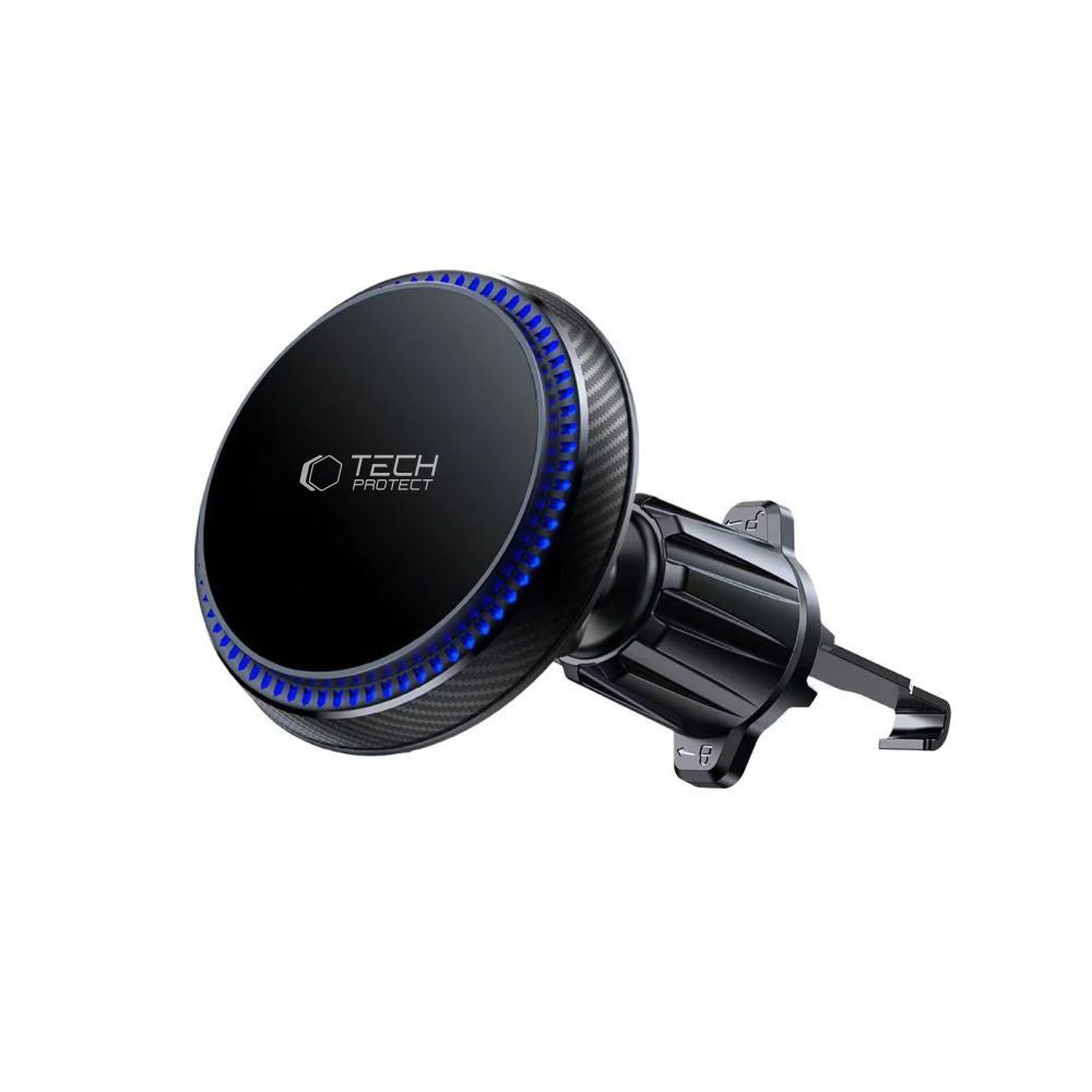 DRŽIAK TELEFÓNU DO AUTA S BEZDRÔTOVÝM NABÍJANÍM TECH-PROTECT MM15W-V4 MAGNETIC MAGSAFE DASHBOARD & VENT CAR MOUNT WIRELESS CHARGER 15W BLACK