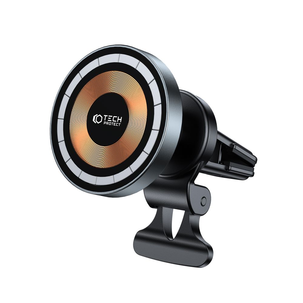 DRŽIAK TELEFÓNU DO AUTA S BEZDRÔTOVÝM NABÍJANÍM TECH-PROTECT MM15W-V5 MAGNETIC MAGSAFE VENT CAR MOUNT WIRELESS CHARGER 15W BLACK