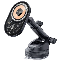 DRŽIAK TELEFÓNU DO AUTA S BEZDRÔTOVÝM NABÍJANÍM TECH-PROTECT MM15W-V6 MAGNETIC MAGSAFE DASHBOARD & VENT CAR MOUNT WIRELESS CHARGER 15W BLACK