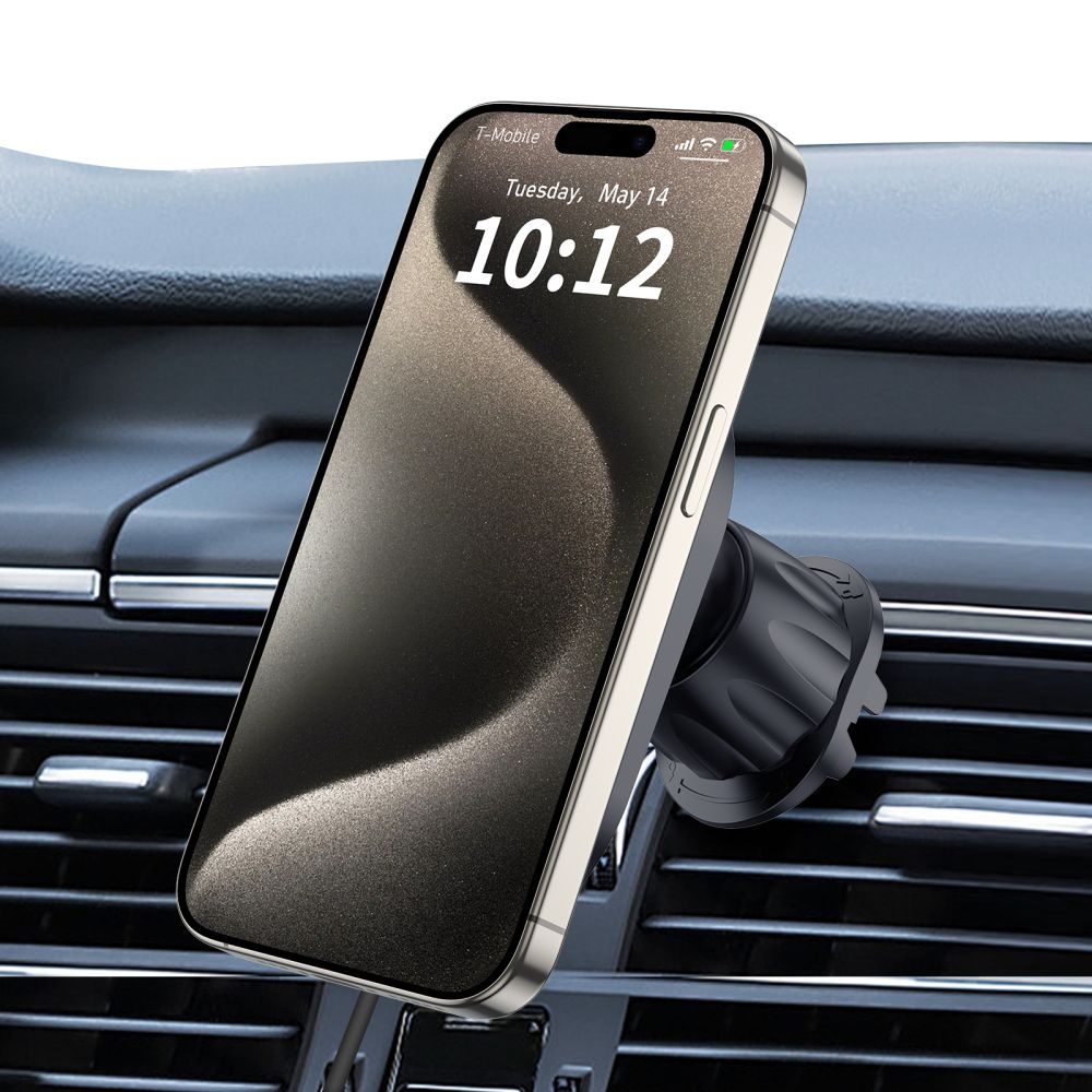 DRŽIAK TELEFÓNU DO AUTA S BEZDRÔTOVÝM NABÍJANÍM TECH-PROTECT MM15W-V6 MAGNETIC MAGSAFE DASHBOARD & VENT CAR MOUNT WIRELESS CHARGER 15W BLACK