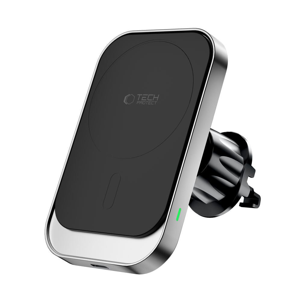 DRŽIAK TELEFÓNU DO AUTA S BEZDRÔTOVÝM NABÍJANÍM TECH-PROTECT MM15W-V9 MAGNETIC MAGSAFE DASHBOARD & VENT CAR MOUNT WIRELESS CHARGER 15W BLACK