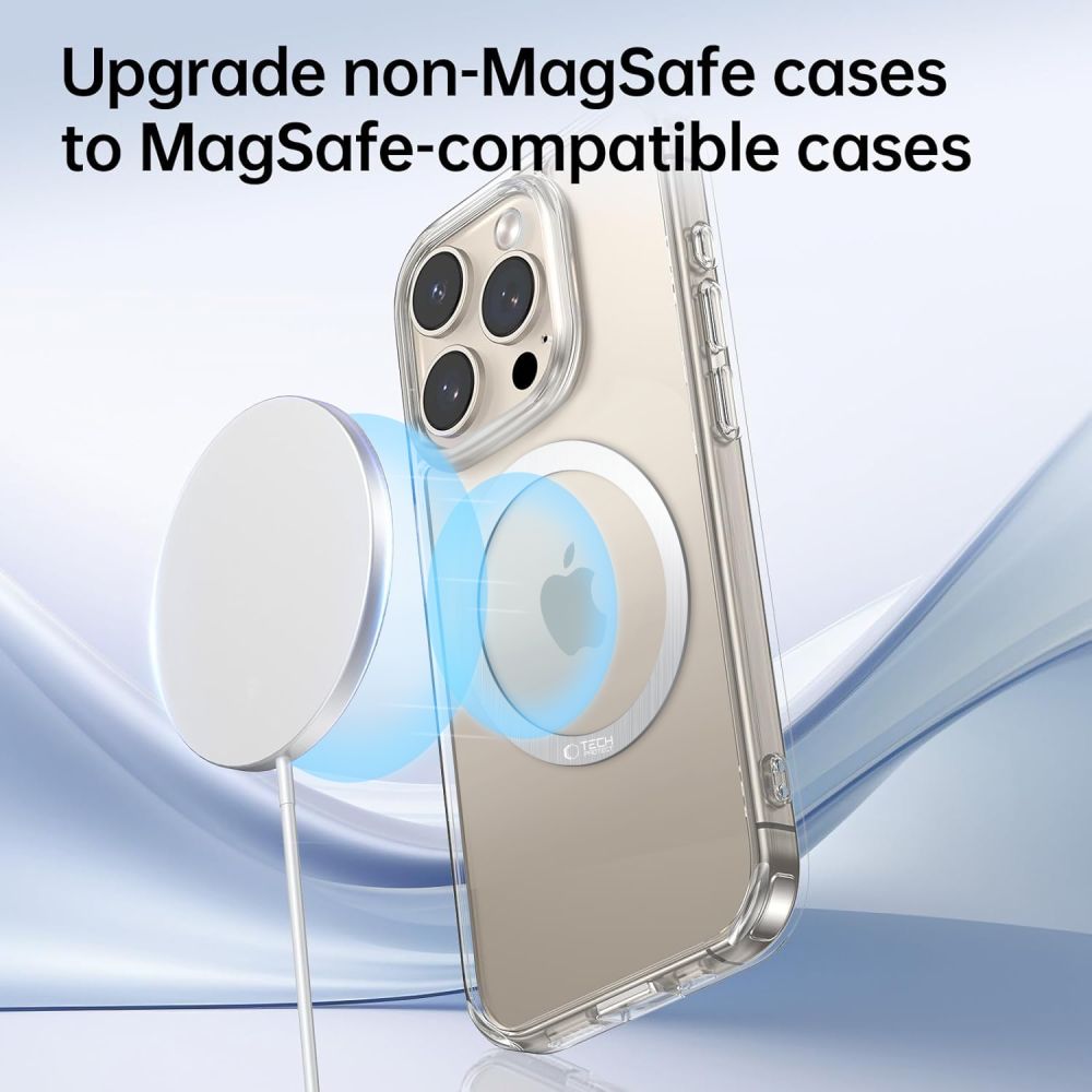 TECH-PROTECT MMP-110 2U1 MAGNETSKI MAGSAFE PRSTEN SREBRNI & SREBRNI