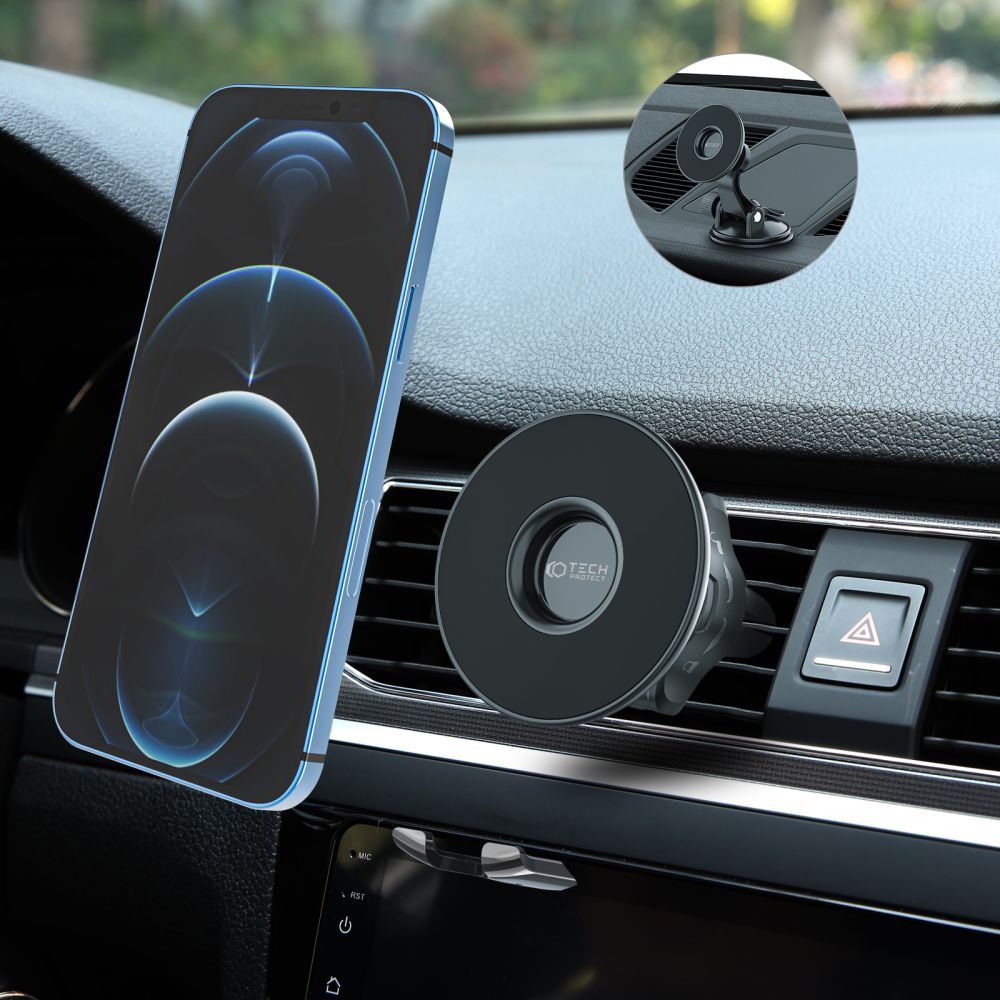 DRŽAČ /  ZA AUTO TECH-PROTECT N50 MAGNETIC MAGSAFE DASKA & VENTILACIJA CRNA