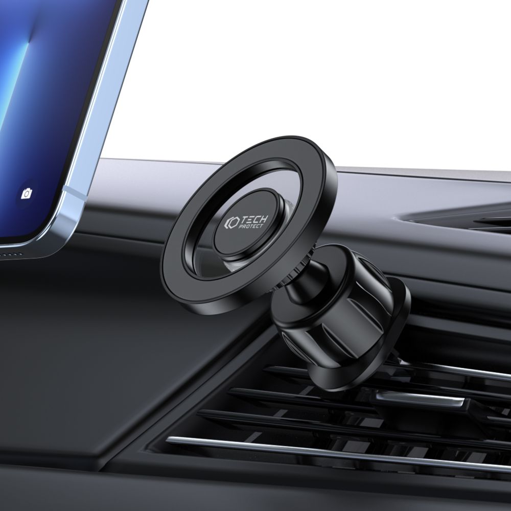 DRŽAČ ZA AUTO TECH-PROTECT N51 MAGNETSKI MAGSAFE DRŽAČ ZA TABLICU I VENTILACIJU CRNI