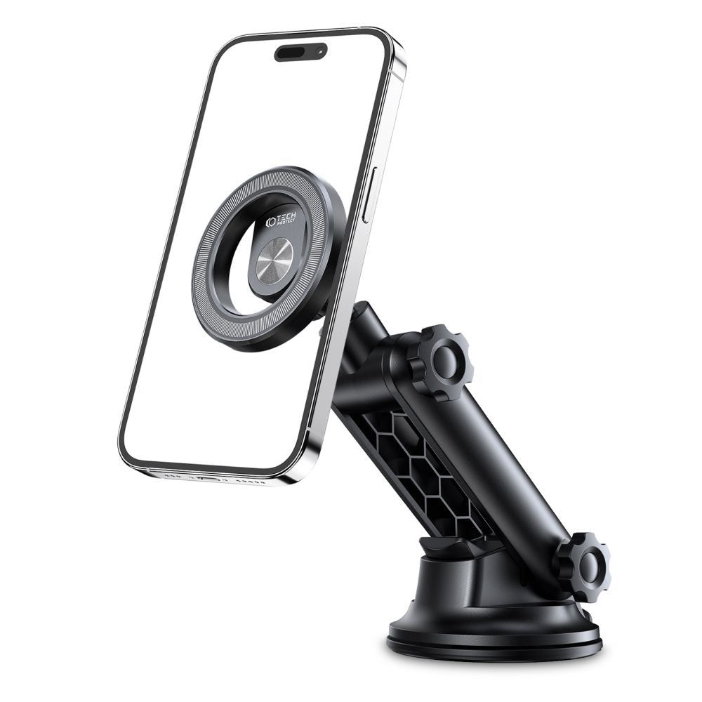 DRŽIAK / NABÍJAČKA DO AUTA  TECH-PROTECT N53 MAGNETIC MAGSAFE DASHBOARD CAR MOUNT BLACK