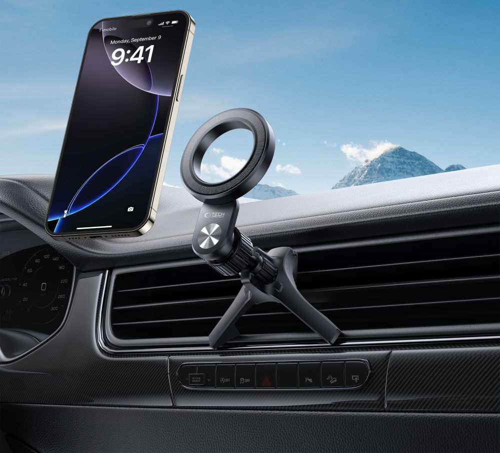 DRŽIAK TELEFÓNU DO AUTA TECH-PROTECT N53 MAGNETIC MAGSAFE STABLE VENT CAR MOUNT BLACK