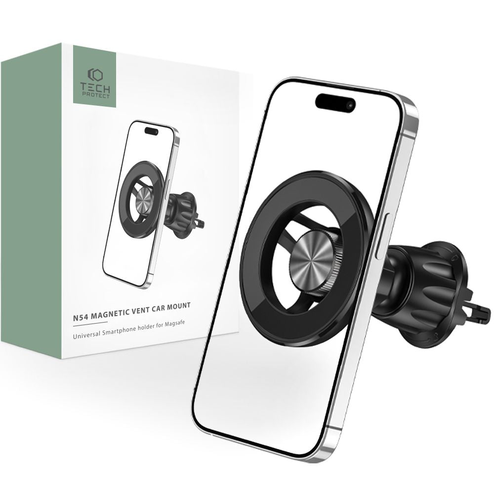 DRŽIAK DO AUTA TECH-PROTECT N54 MAGNETIC MAGSAFE VENT CAR MOUNT BLACK