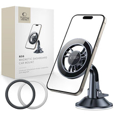 DRŽIAK TELEFÓNU DO AUTA TECH-PROTECT N56 MAGNETIC MAGSAFE DASHBOARD SHRT CAR MOUNT BLACK