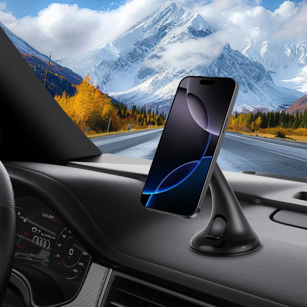 DRŽIAK TELEFÓNU DO AUTA TECH-PROTECT N56 MAGNETIC MAGSAFE DASHBOARD UNRG & VENT CAR MOUNT BLACK