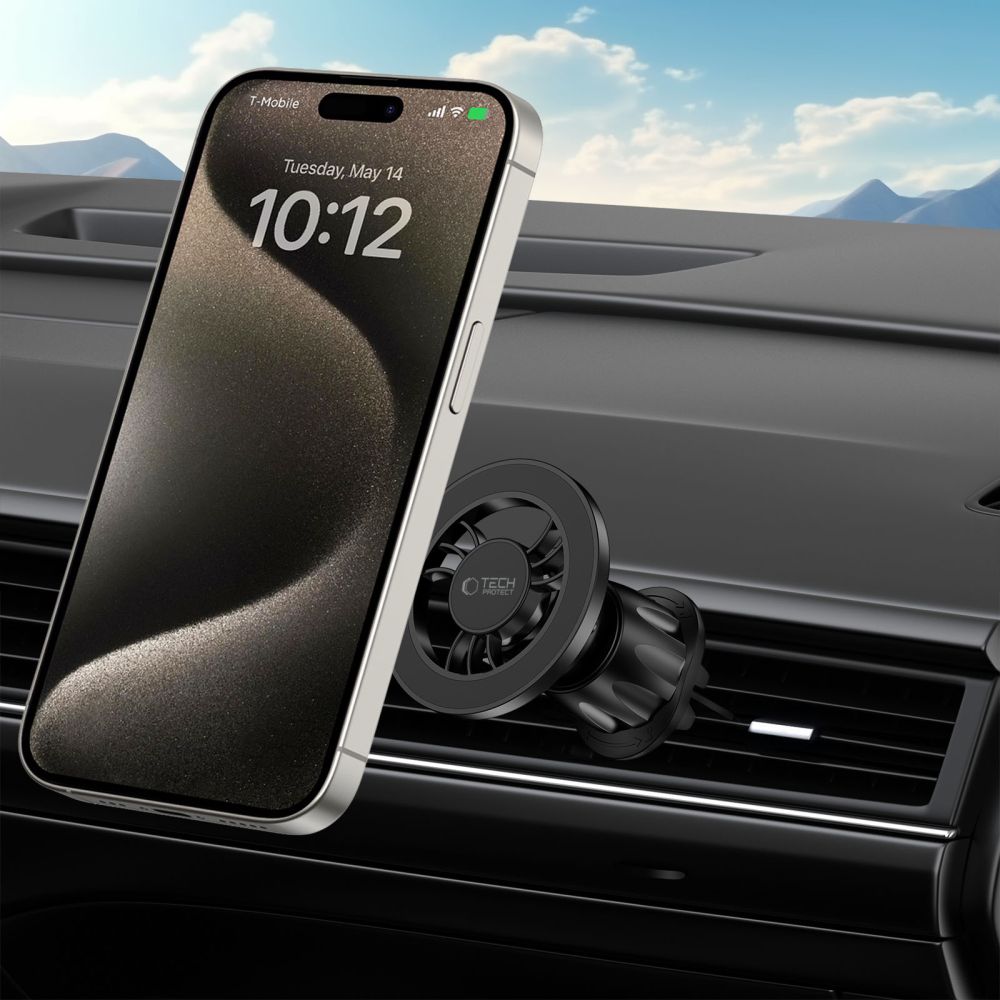 DRŽIAK TELEFÓNU DO AUTA REMIENOK TECH-PROTECT N56 MAGNETIC MAGSAFE VENT CAR MOUNT BLACK