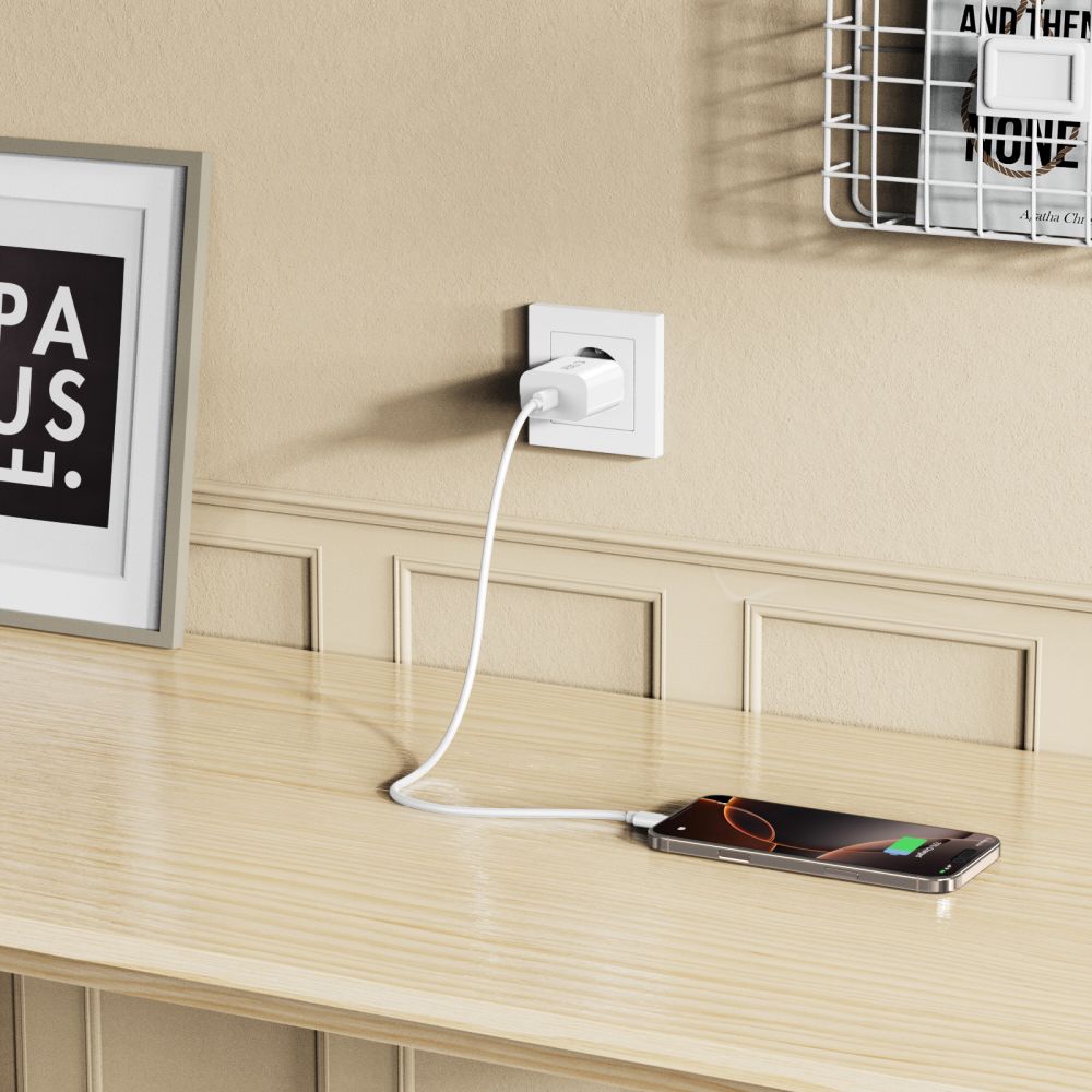TECH-PROTECT NC20W 1-PORT MREŽNI PUNJAČ PD20W BIJELI