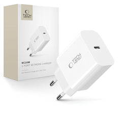 TECH-PROTECT NC20W 1-PORT MREŽNI PUNJAČ PD20W BIJELI