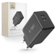TECH-PROTECT NC45W-GAN 2-PORT MREŽNI PUNJAČ PD45W CRNI