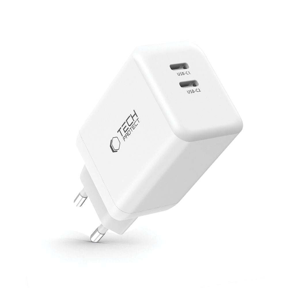 TECH-PROTECT NC45W-GAN 2-PORT MREŽNI PUNJAČ PD45W BIJELI