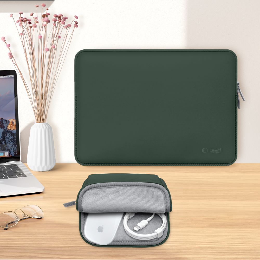  ZA MACBOOK TECH-PROTECT NEOSLIM LAPTOP 13-14 MIDNIGHT GREEN