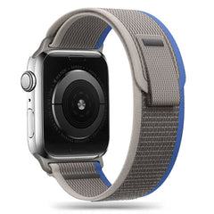 REMIENOK DOOP NYLON APPLE WATCH 4 / 5 / 6 / 7 / 8 / 9 / SE (38 / 40 / 41 MM) GREY/BLUE