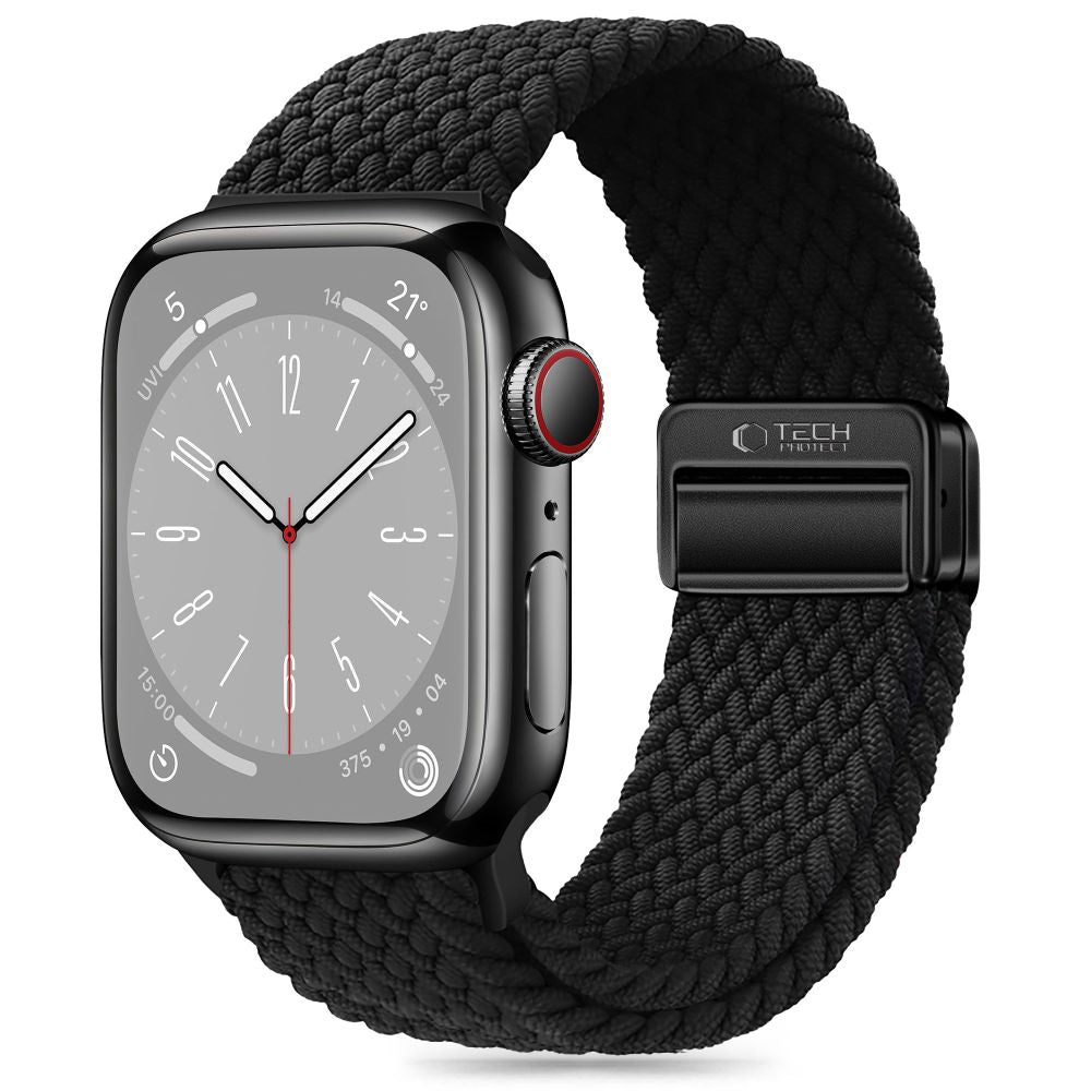REMIENOK TECH-PROTECT NYLONMAG APPLE WATCH 6 / 7 / 8 / 9 / 10 / SE (40 / 41 / 42 MM) BLACK