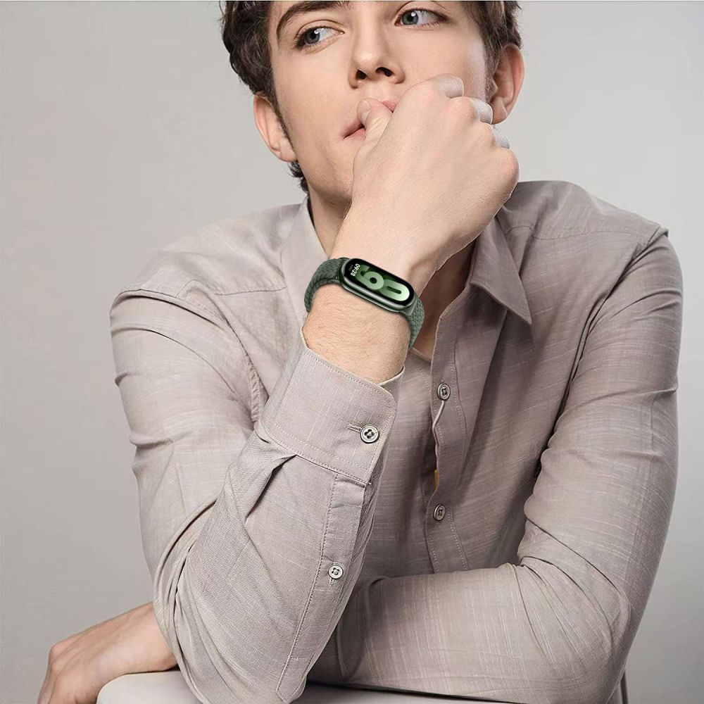 REMENIČ TECH-PROTECT NYLONMAG XIAOMI SMART BAND 8 / 9 / NFC HUNTER GREEN