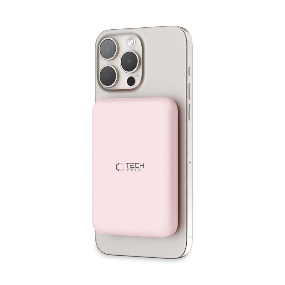TECH-PROTECT PB10 LIFEMAG MAGSAFE POWER BANK 5000MAH ROZA