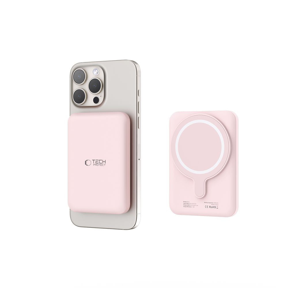 TECH-PROTECT PB10 LIFEMAG MAGSAFE POWER BANK 5000MAH ROZA