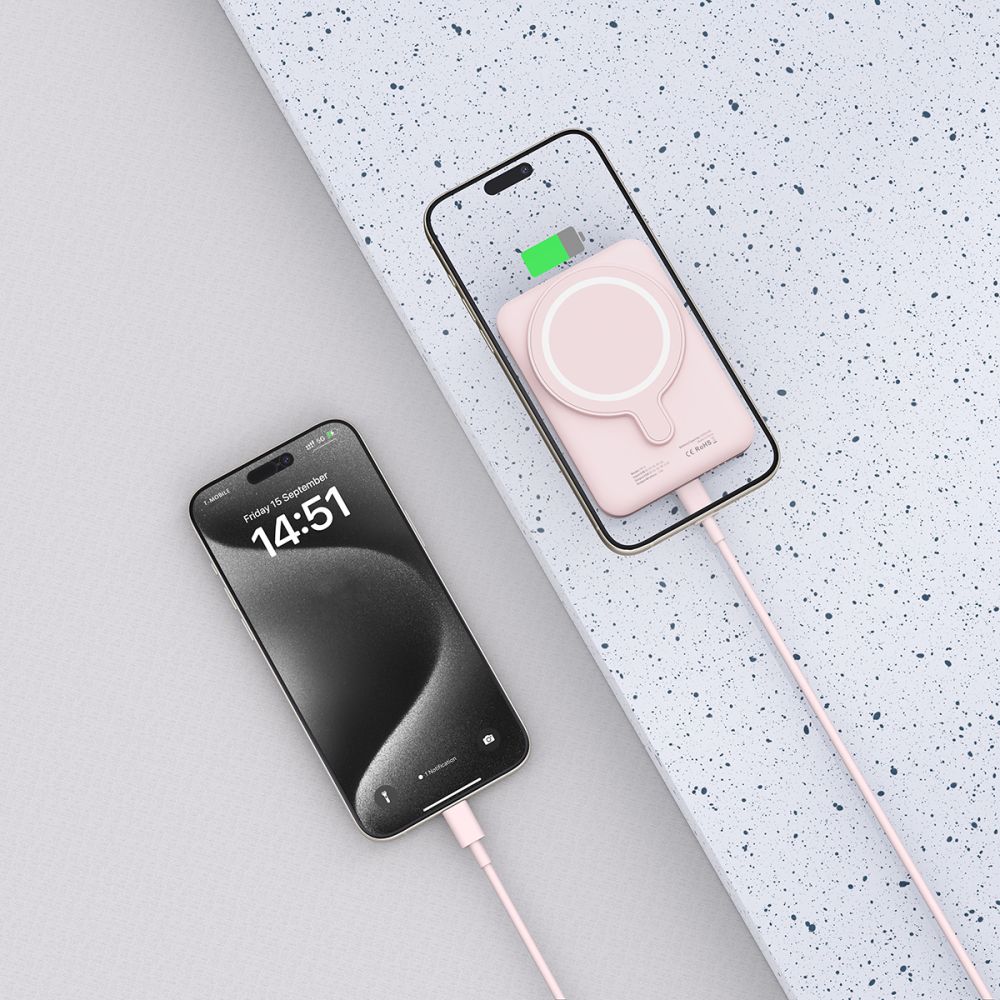 TECH-PROTECT PB10 LIFEMAG MAGSAFE POWER BANK 5000MAH ROZA
