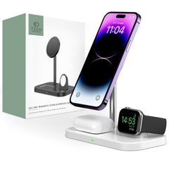 BEZDRÔTOVÁ NABÍJAČKA 3IN1TECH-PROTECT QI15W-A22 MAGNETIC MAGSAFE WIRELESS CHARGER WHITE