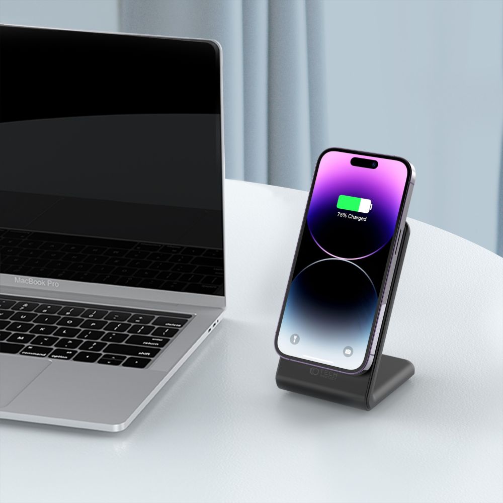 BEZDRÔTOVÁ NABÍJAČKA TECH-PROTECT QI15W-A23 MAGNETIC MAGSAFE WIRELESS CHARGER BLACK