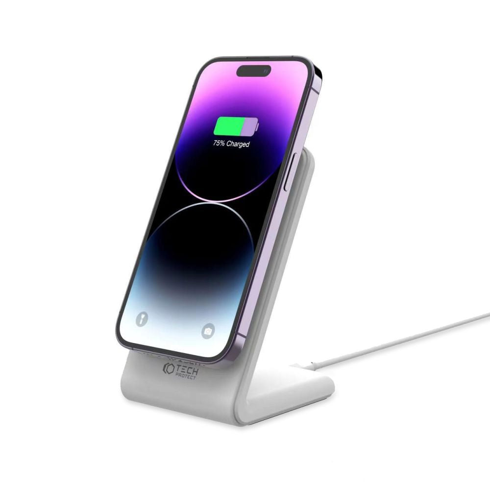 BEZVODNA  TECH-PROTECT QI15W-A23 MAGNETSKA MAGSAFE BEŽIČNA PUNJAČA BIJELA