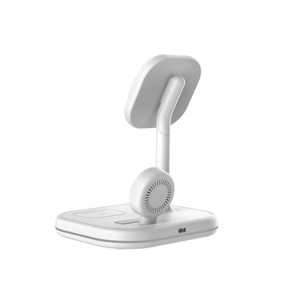 BEZDRÔTOVÁ NABÍJAČKA 3IN1 QI15W-A27 MAGNETIC MAGSAFE WIRELESS CHARGER WHITE
