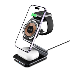 BEZDRÔTOVÁ NABÍJAČKA 3IN1 QI15W-A29 MAGNETIC MAGSAFE WIRELESS CHARGER BLACK