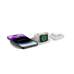 BEZDRÔTOVÁ NABÍJAČKA TECH-PROTECT QI15W-A32 3IN1 MAGNETIC MAGSAFE WIRELESS CHARGER GREY