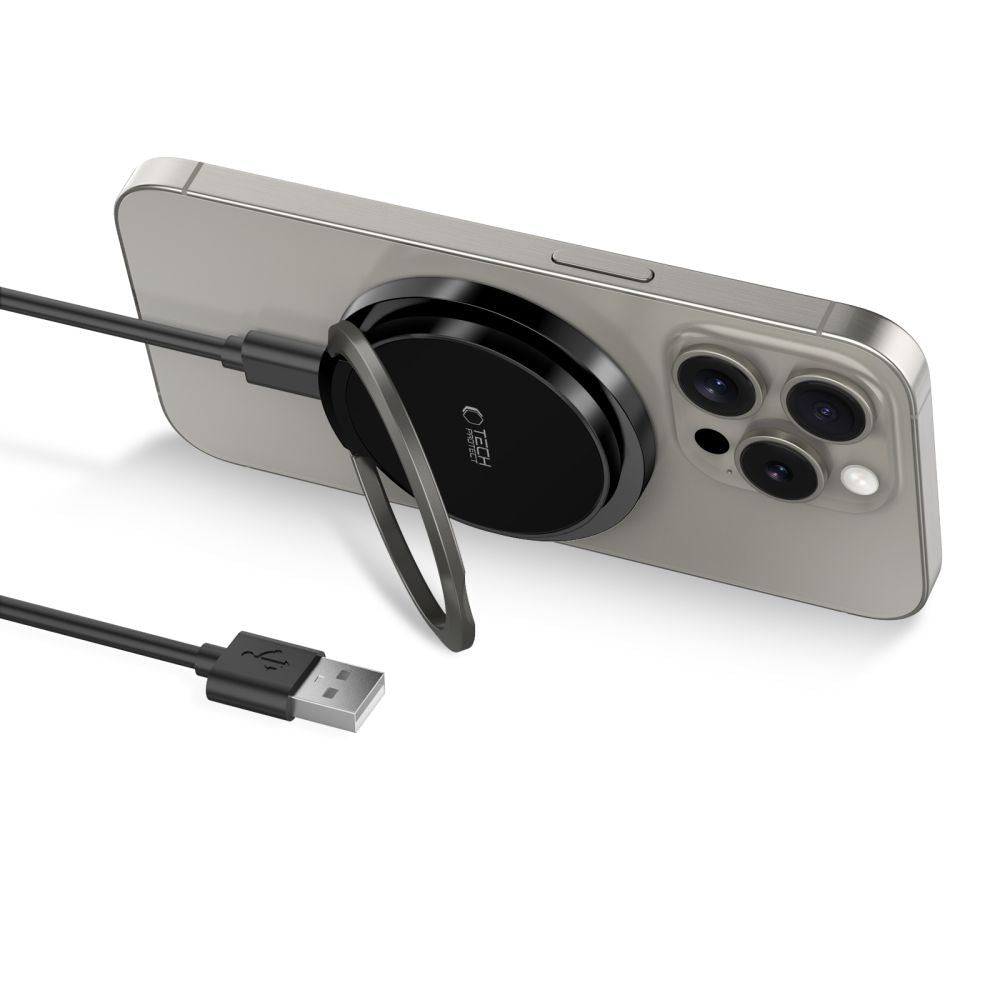 BEZDRÔTOVÁ NABÍJAČKA TECH-PROTECT QI15W-A33 MAGNETIC MAGSAFE WIRELESS CHARGER BLACK