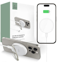BEZVODNA  TECH-PROTECT QI15W-A33 MAGNETSKA MAGSAFE BEŽIČNA PUNJAČA BIJELA