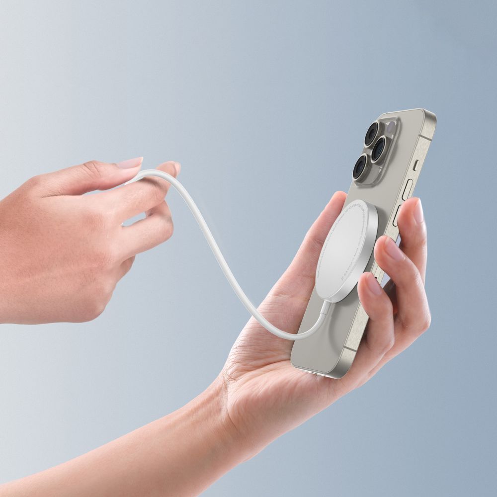 BEZVODNA  TECH-PROTECT QI15W-A34 MAGNETSKA MAGSAFE BEŽIČNA PUNJAČA BIJELA