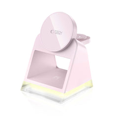 NABÍJACIA STANICA TECH-PROTECT QI15W-A43 3IN1 MAGNETIC MAGSAFE WIRELESS CHARGER BABY PINK