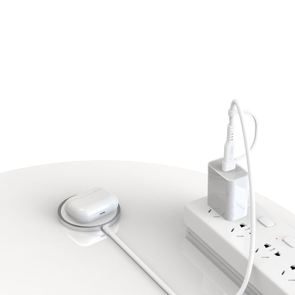 BEZDRÔTOVÁ NABÍJAČKA  TECH-PROTECT QI15W-A44 MAGNETIC MAGSAFE WIRELESS CHARGER WHITE