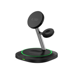TECH-PROTECT QI15W-A46 3IN1 MAGNETIC MAGSAFE WIRELESS CHARGER BLACK