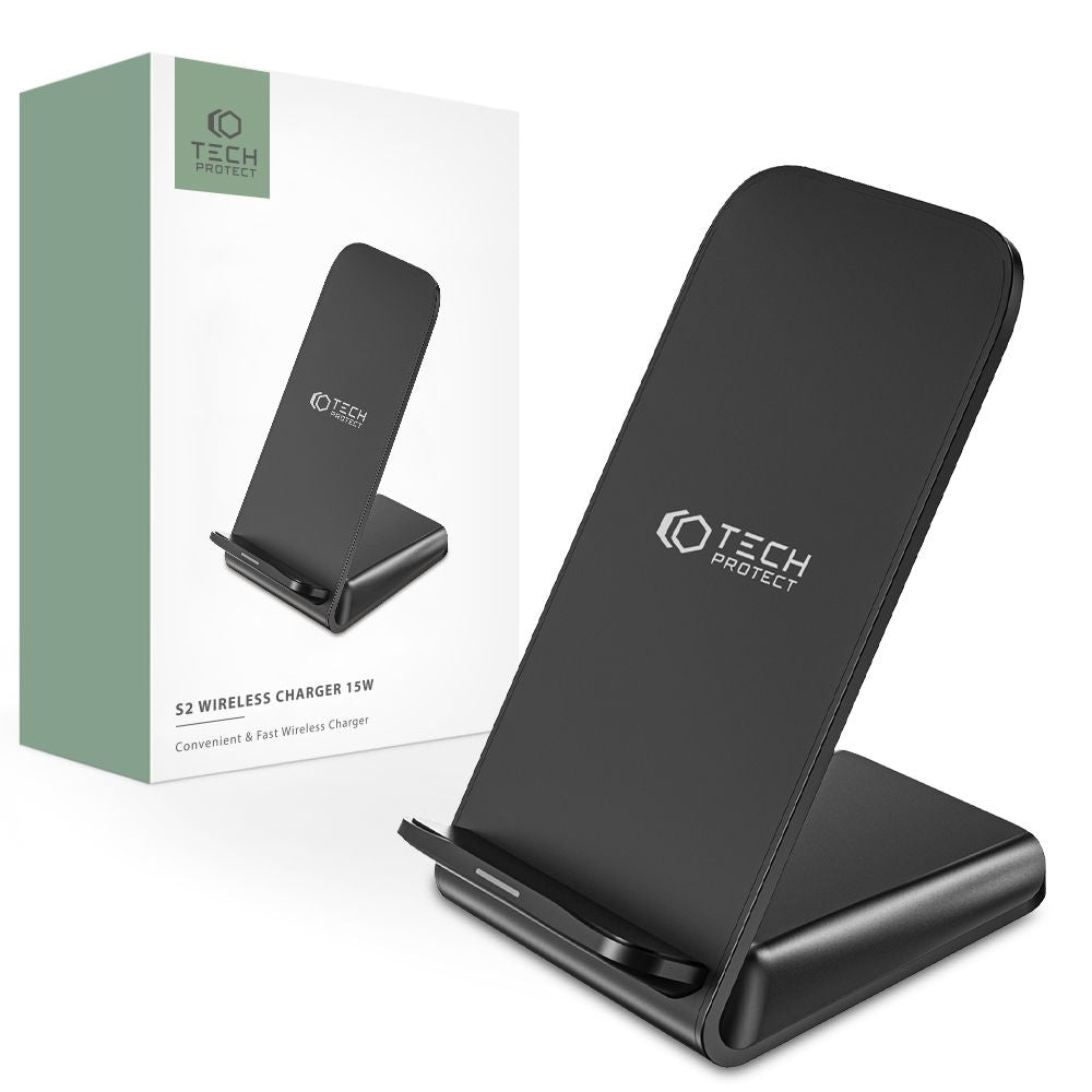 BEZVODNA  TECH-PROTECT QI15W-S2 BEZVODNI PUNJAČ 15W CRNA