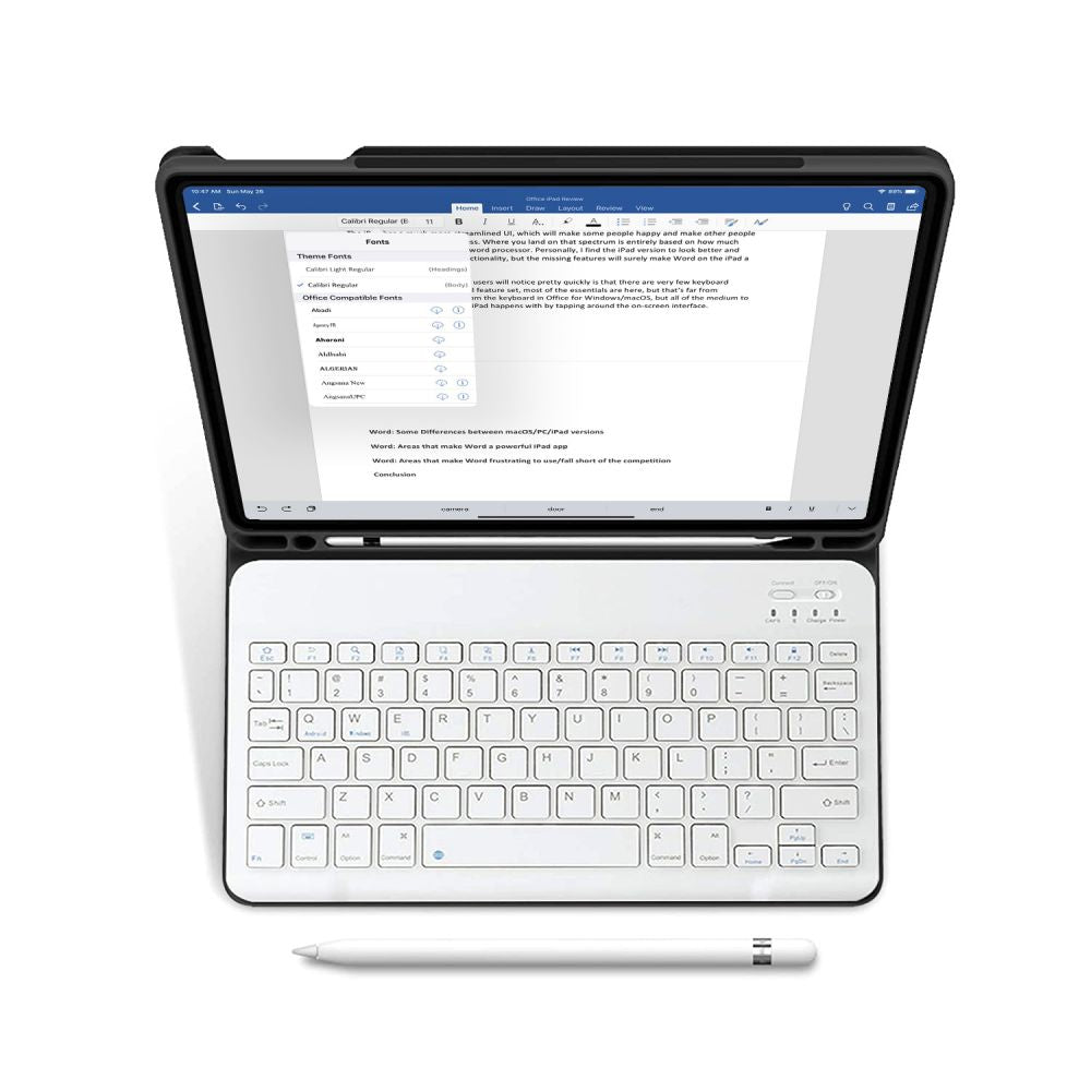  S TIPKOVNICOM ZA IPAD 10.2 7 / 8 / 9 / 2019-2021 TECH-PROTECT SC PEN CRNA